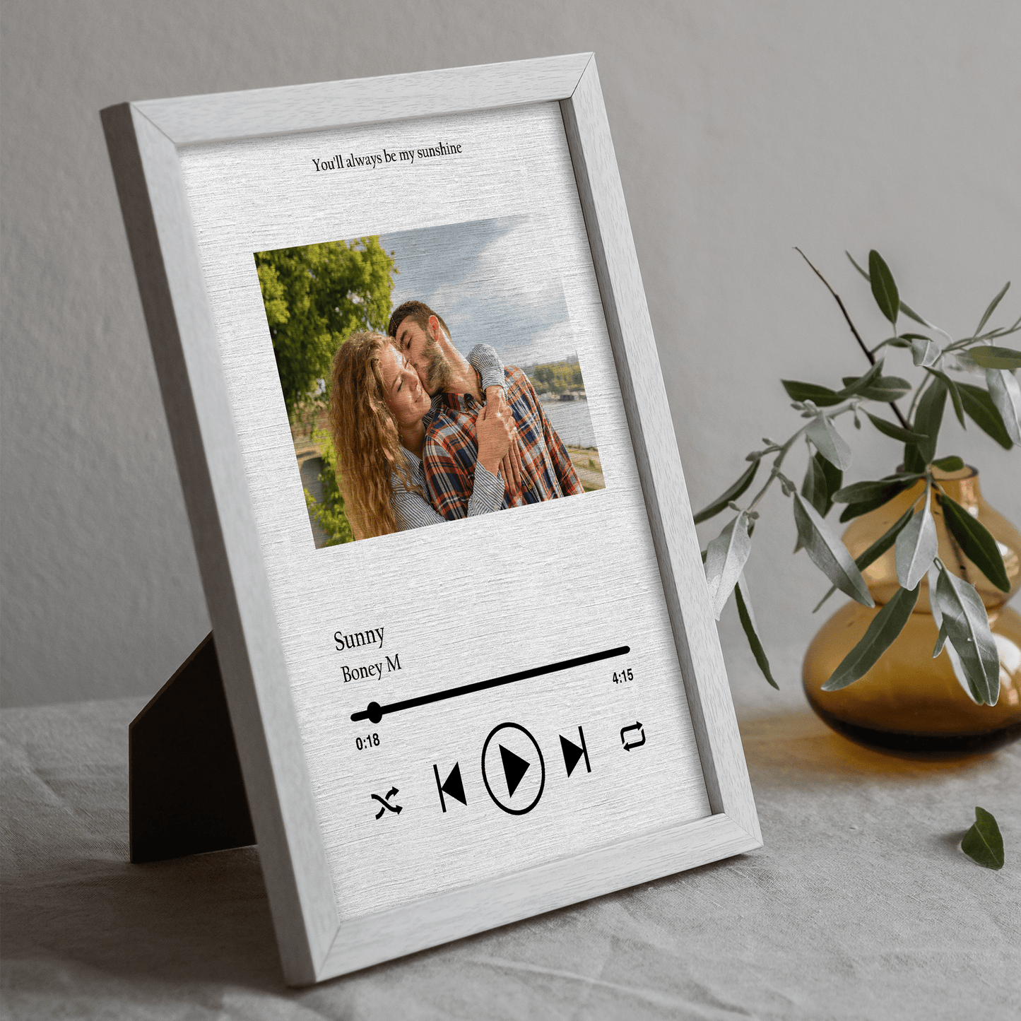 Custom Song Plaque with Picture | Our Favorite Song Art
