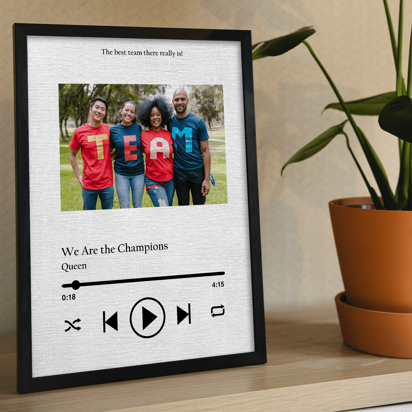 Custom Song Plaque with Picture | Our Favorite Song Art